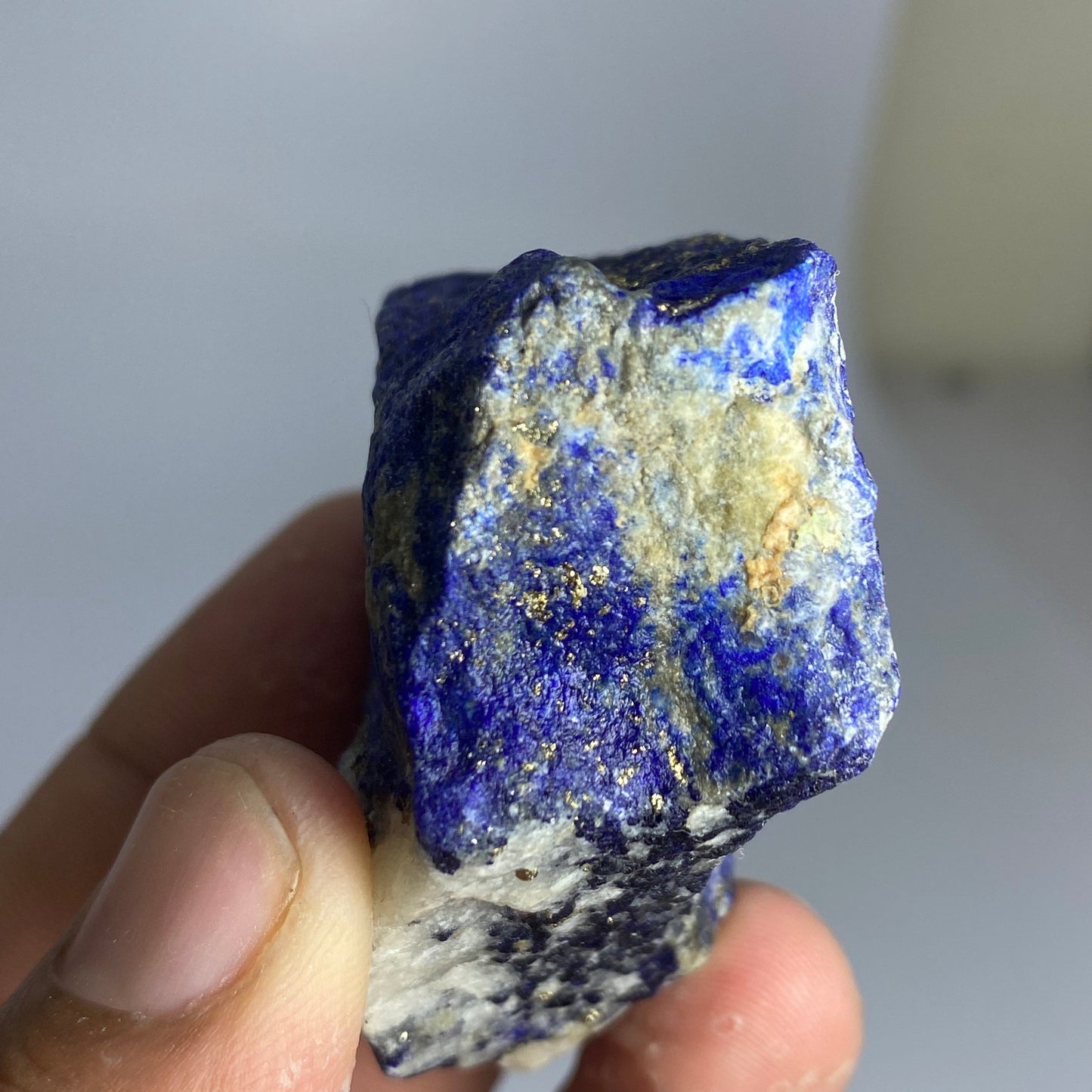 Lapis Lazuli, Lazurite, Afghanistan Minerals, 94g, Rough Gemstone, Royal Blue Lapis, Pyrite Inclusions, Lapidary Rough, Cabinet Specimen