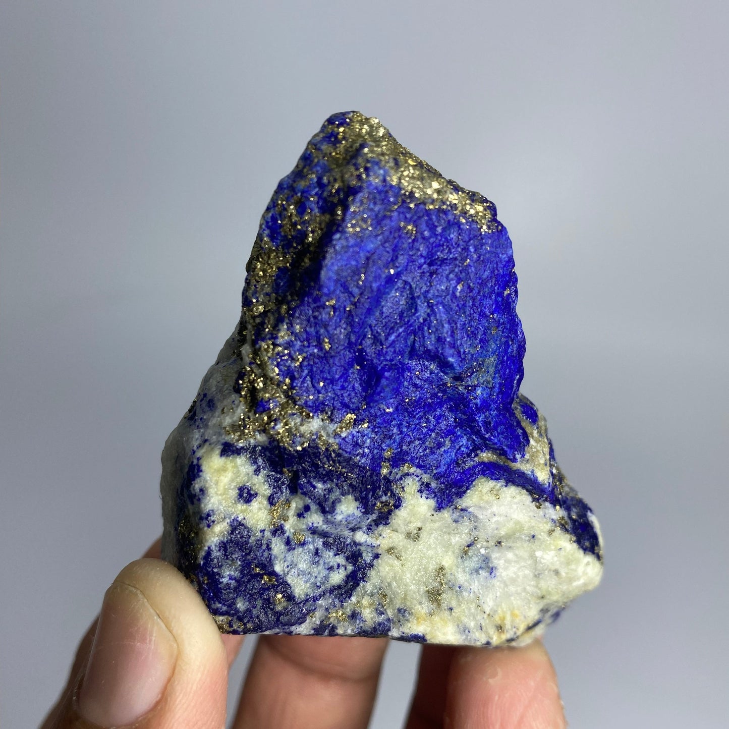 Lapis Lazuli, Lazurite, Afghanistan Minerals, 115g, Rough Gemstone, Royal Blue Lapis, Pyrite Inclusions, Lapidary Rough, Cabinet Specimen
