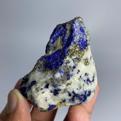 Lapis Lazuli, Lazurite, Afghanistan Minerals, 115g, Rough Gemstone, Royal Blue Lapis, Pyrite Inclusions, Lapidary Rough, Cabinet Specimen