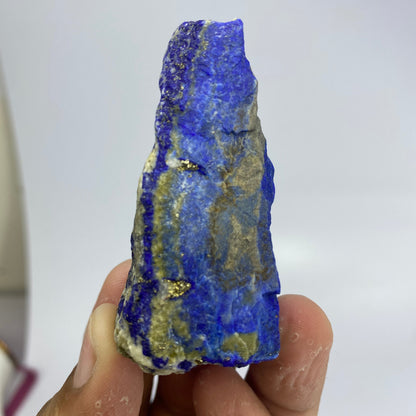 Lapis Lazuli, Lazurite, Afghanistan Minerals, 59g, Rough Gemstone, Royal Blue Lapis, Pyrite Inclusions, Lapidary Rough, Cabinet Specimen