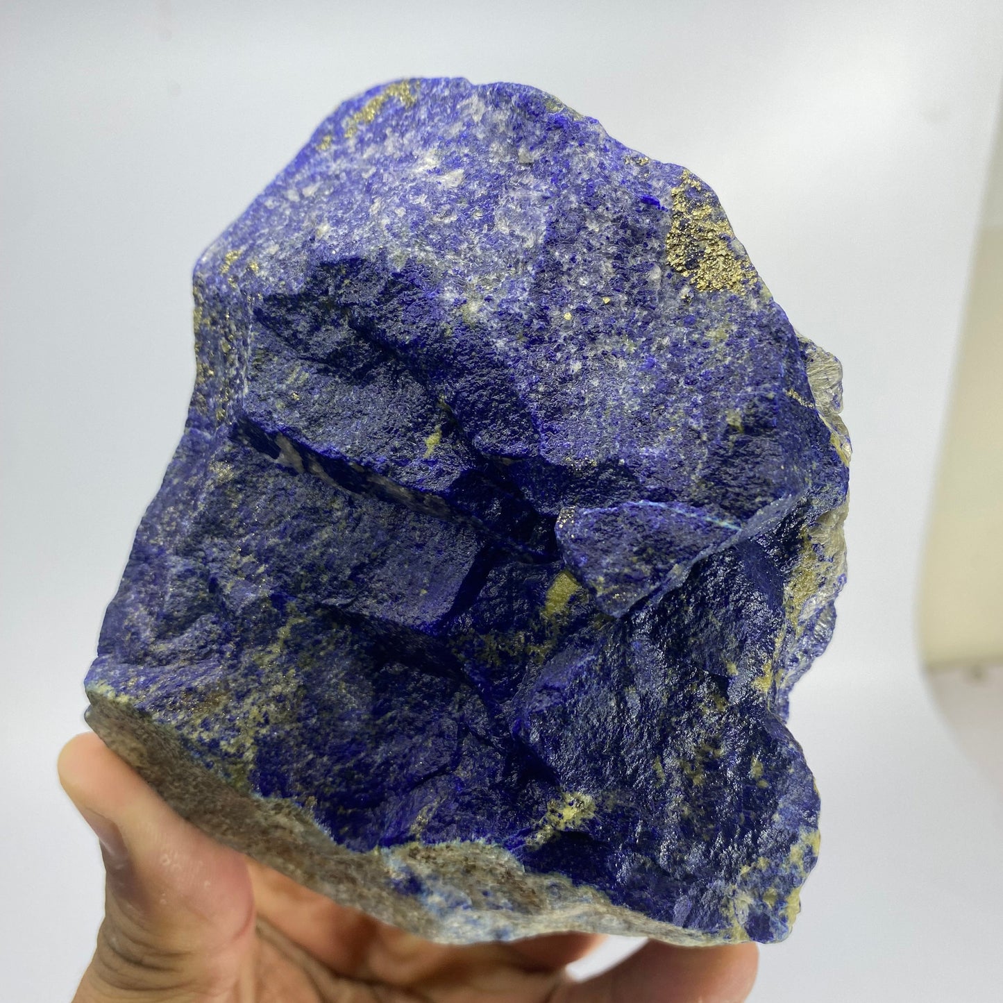 Lapis Lazuli, Lazurite, Afghanistan Minerals, 750g, Rough Gemstone, Royal Blue Lapis, Pyrite Inclusions, Lapidary Rough, Cabinet Specimen