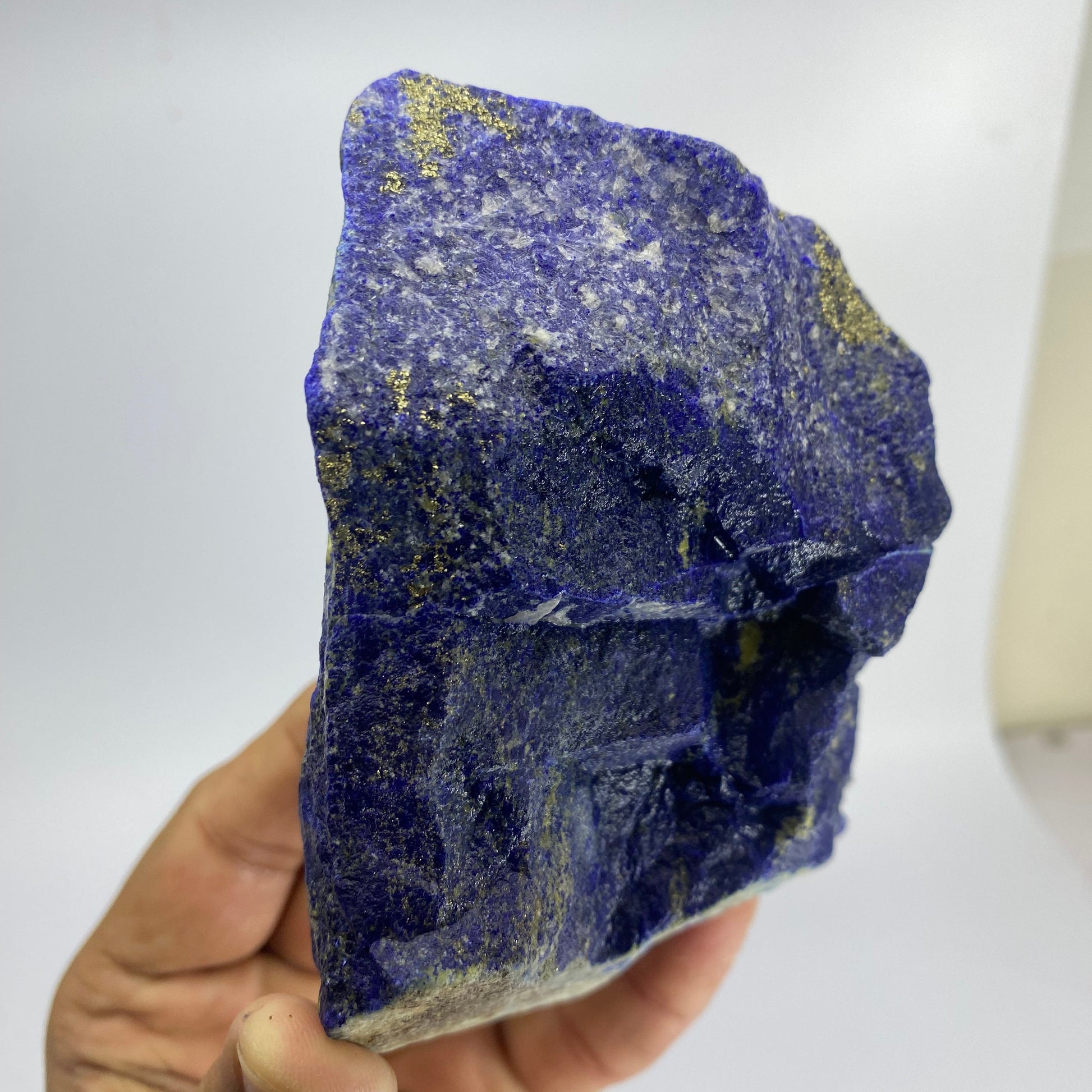 Lapis Lazuli, Lazurite, Afghanistan Minerals, 750g, Rough Gemstone, Royal Blue Lapis, Pyrite Inclusions, Lapidary Rough, Cabinet Specimen