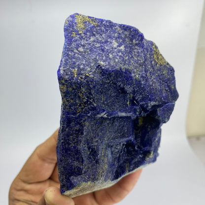 Lapis Lazuli, Lazurite, Afghanistan Minerals, 750g, Rough Gemstone, Royal Blue Lapis, Pyrite Inclusions, Lapidary Rough, Cabinet Specimen