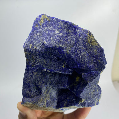Lapis Lazuli, Lazurite, Afghanistan Minerals, 750g, Rough Gemstone, Royal Blue Lapis, Pyrite Inclusions, Lapidary Rough, Cabinet Specimen