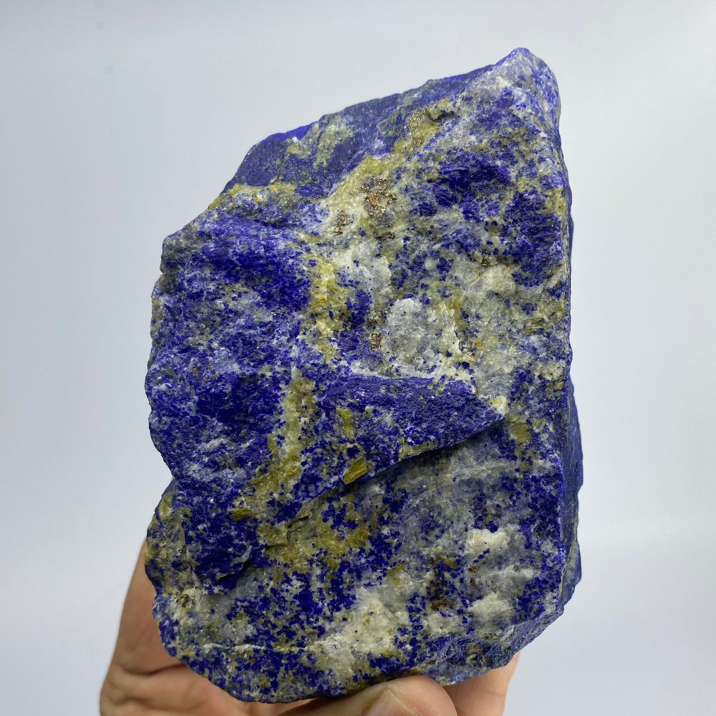 Lapis Lazuli, Lazurite, Afghanistan Minerals, 750g, Rough Gemstone, Royal Blue Lapis, Pyrite Inclusions, Lapidary Rough, Cabinet Specimen