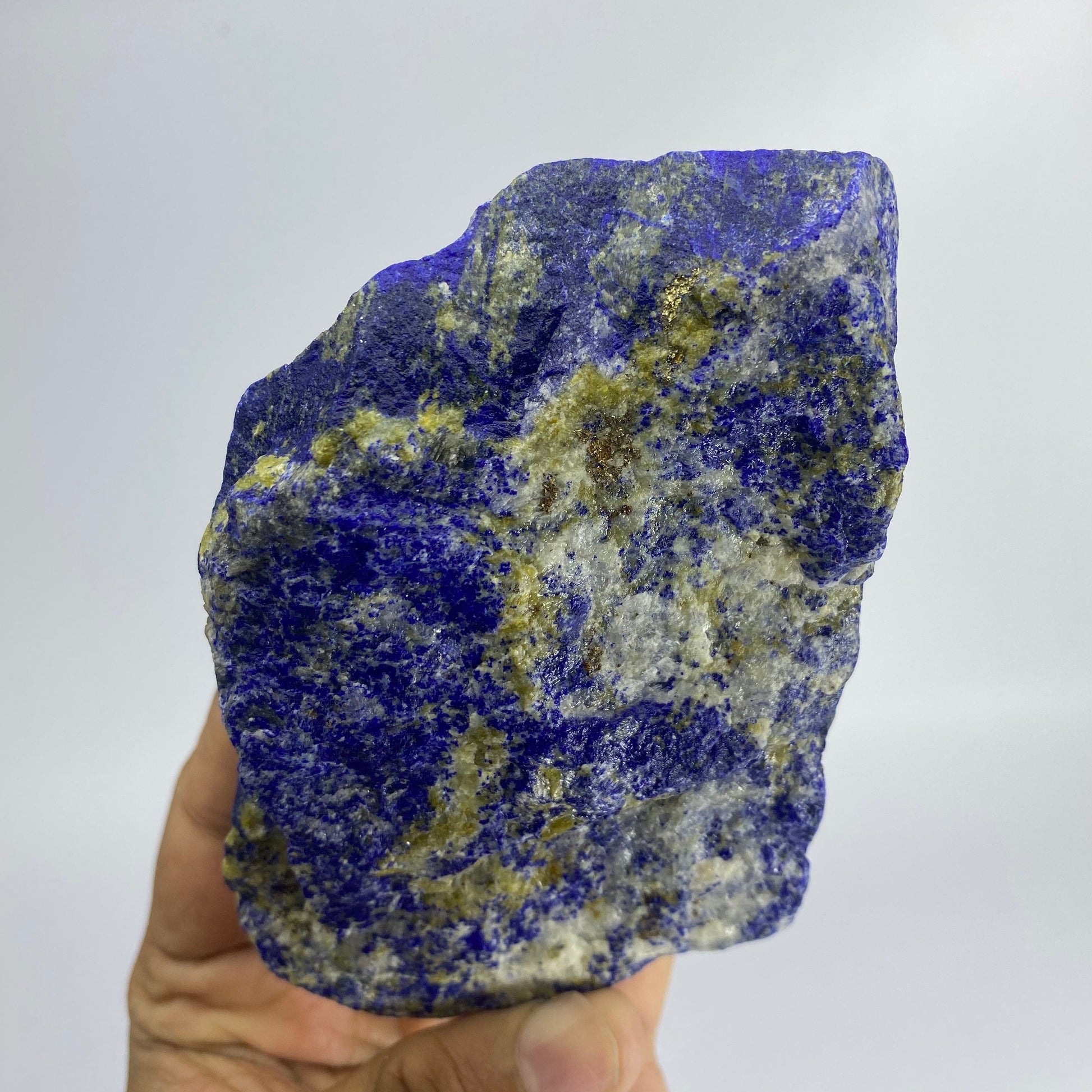 Lapis Lazuli, Lazurite, Afghanistan Minerals, 750g, Rough Gemstone, Royal Blue Lapis, Pyrite Inclusions, Lapidary Rough, Cabinet Specimen