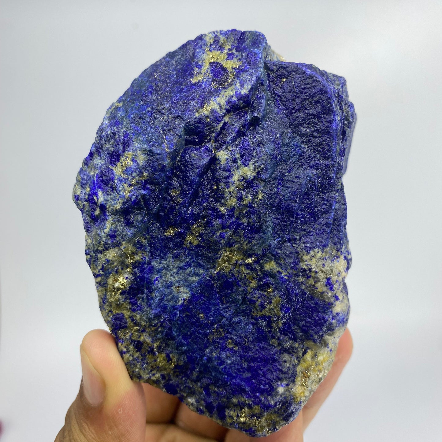 Lapis Lazuli, Lazurite, Afghanistan Minerals, 600g, Rough Gemstone, Royal Blue Lapis, Pyrite Inclusions, Lapidary Rough, Cabinet Specimen