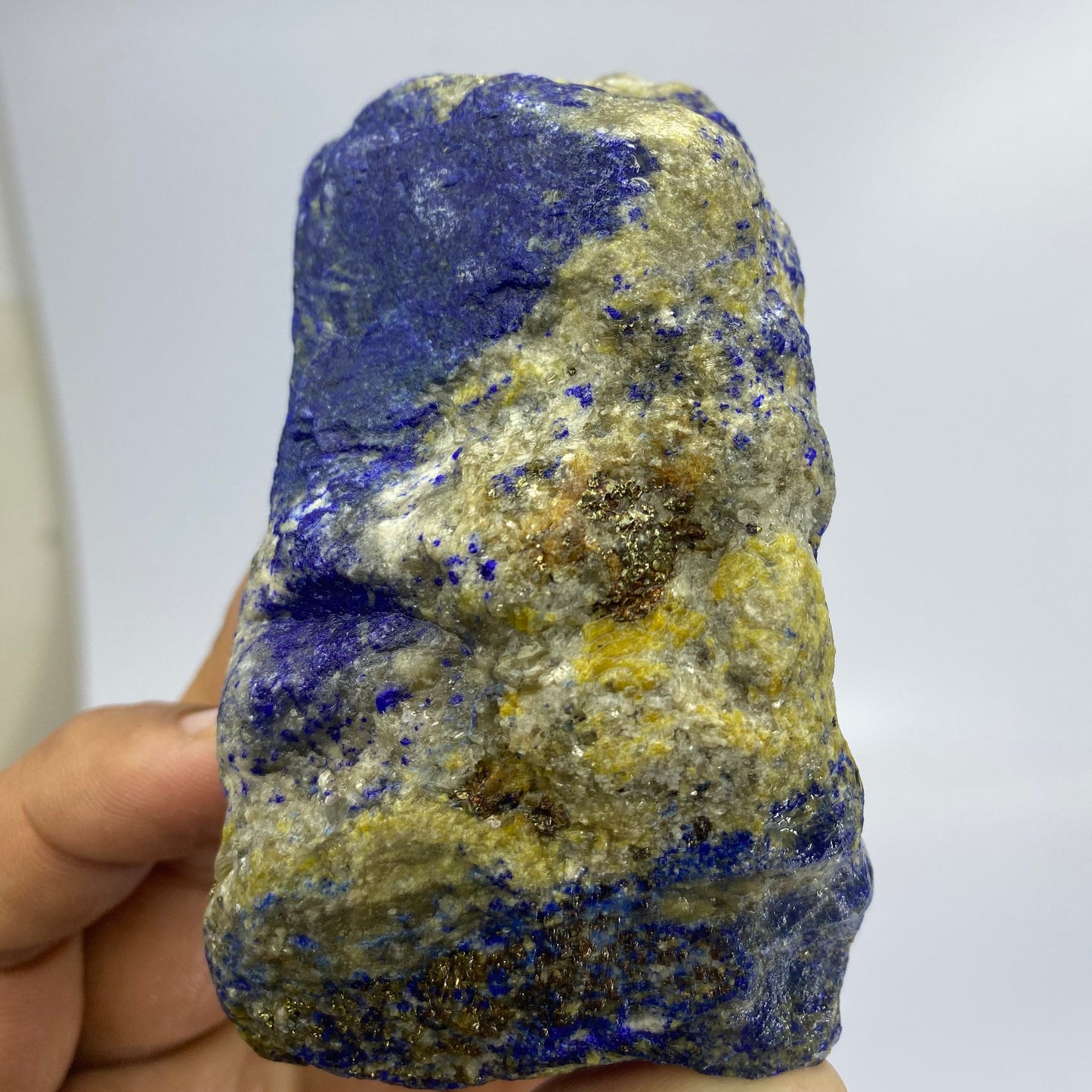 Lapis Lazuli, Lazurite, Afghanistan Minerals, 600g, Rough Gemstone, Royal Blue Lapis, Pyrite Inclusions, Lapidary Rough, Cabinet Specimen