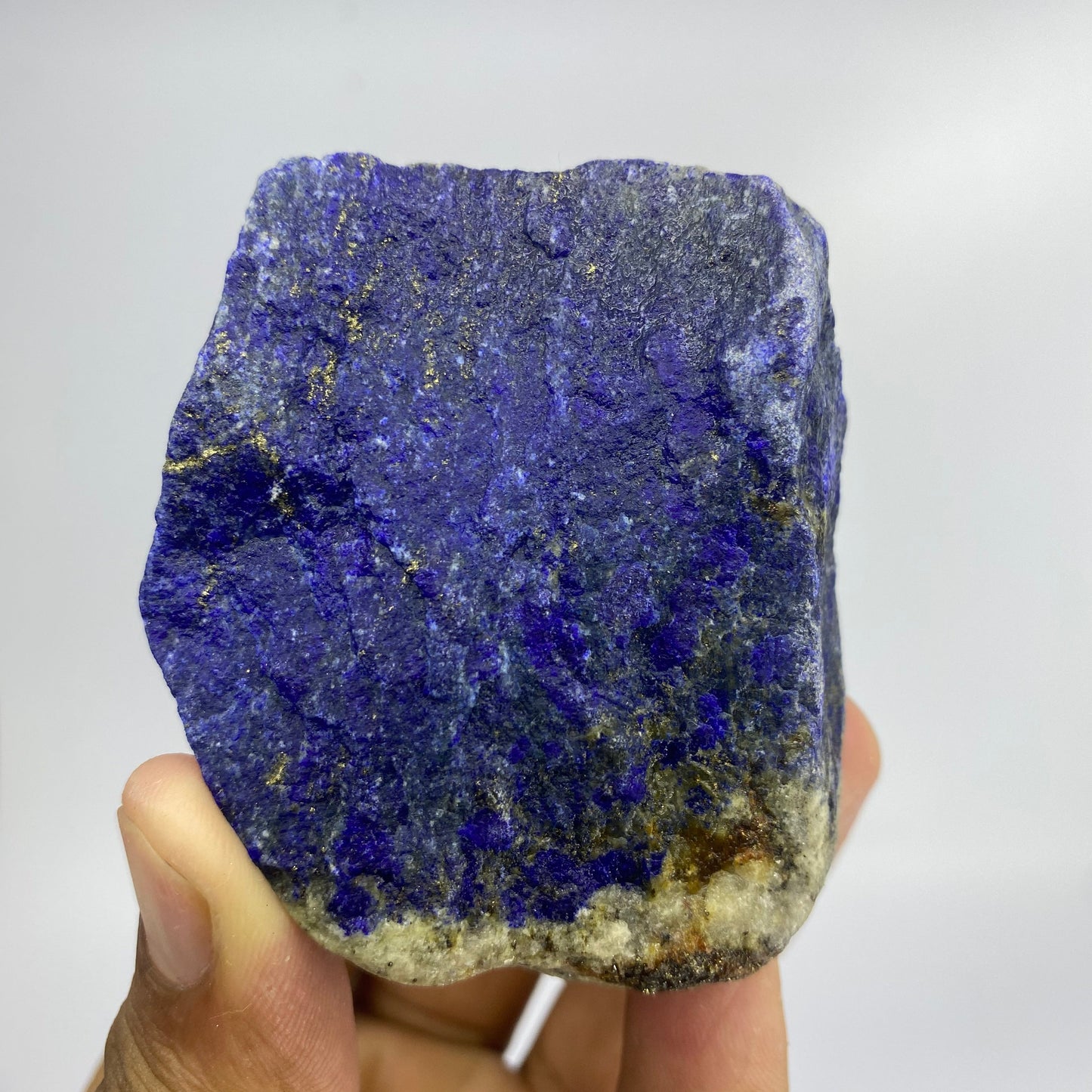 Lapis Lazuli, Lazurite, Afghanistan Minerals, 222g, Rough Gemstone, Royal Blue Lapis, Pyrite Inclusions, Lapidary Rough, Cabinet Specimen