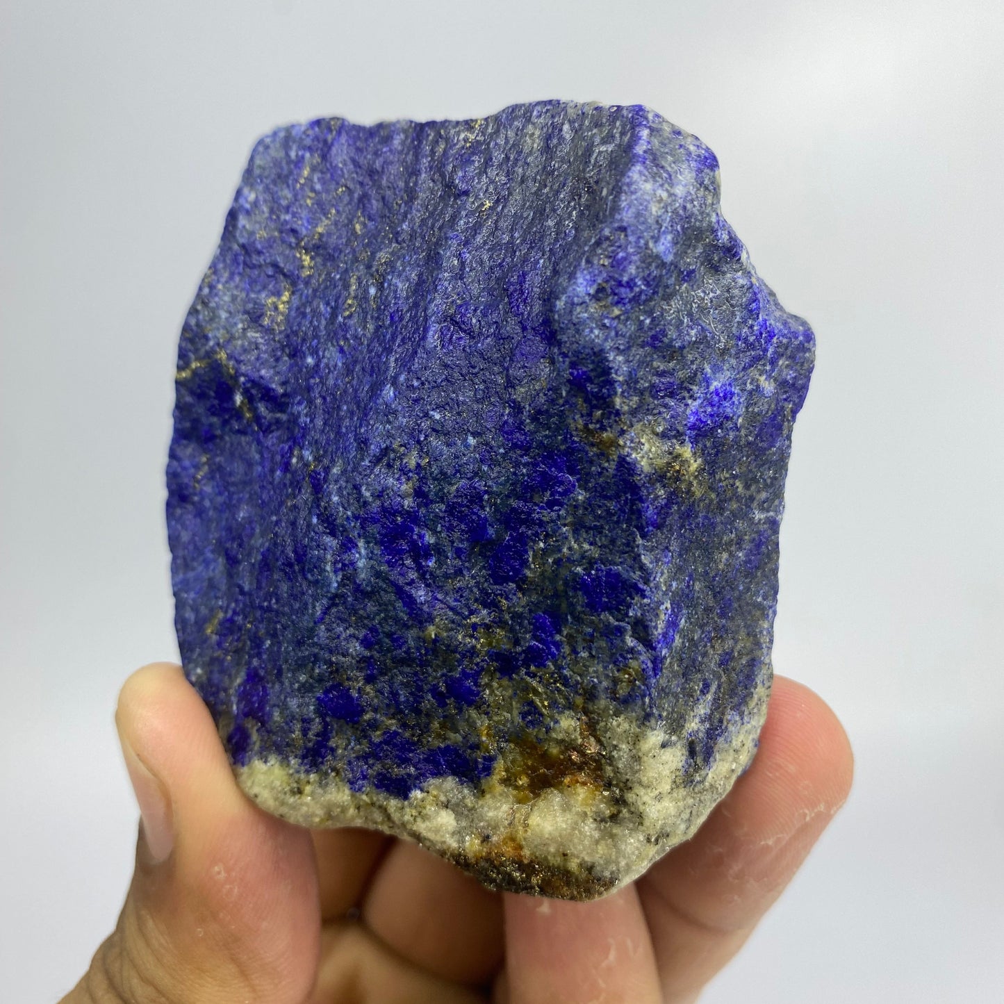 Lapis Lazuli, Lazurite, Afghanistan Minerals, 222g, Rough Gemstone, Royal Blue Lapis, Pyrite Inclusions, Lapidary Rough, Cabinet Specimen