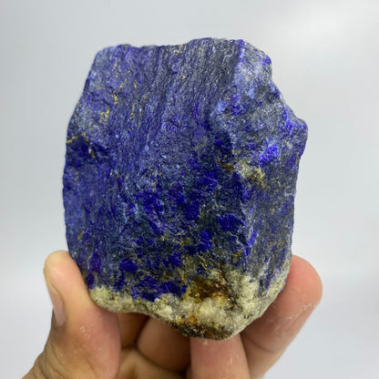 Lapis Lazuli, Lazurite, Afghanistan Minerals, 222g, Rough Gemstone, Royal Blue Lapis, Pyrite Inclusions, Lapidary Rough, Cabinet Specimen