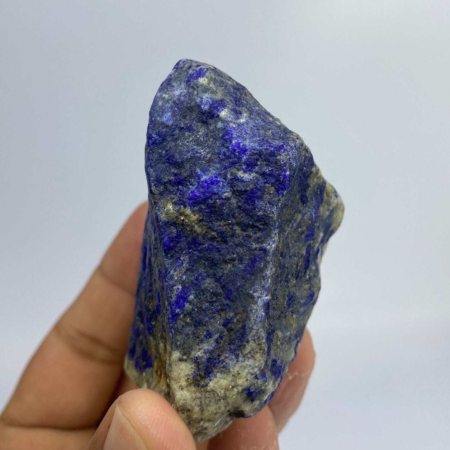 Lapis Lazuli, Lazurite, Afghanistan Minerals, 222g, Rough Gemstone, Royal Blue Lapis, Pyrite Inclusions, Lapidary Rough, Cabinet Specimen