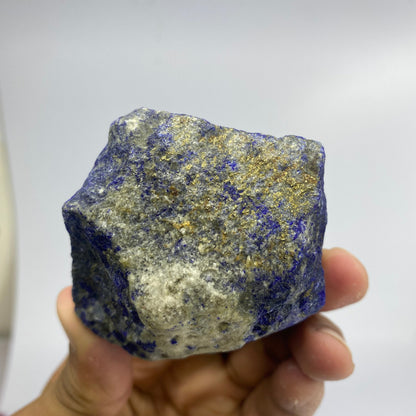 Lapis Lazuli, Lazurite, Afghanistan Minerals, 222g, Rough Gemstone, Royal Blue Lapis, Pyrite Inclusions, Lapidary Rough, Cabinet Specimen