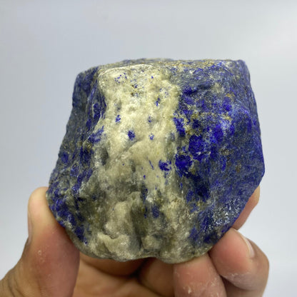 Lapis Lazuli, Lazurite, Afghanistan Minerals, 222g, Rough Gemstone, Royal Blue Lapis, Pyrite Inclusions, Lapidary Rough, Cabinet Specimen