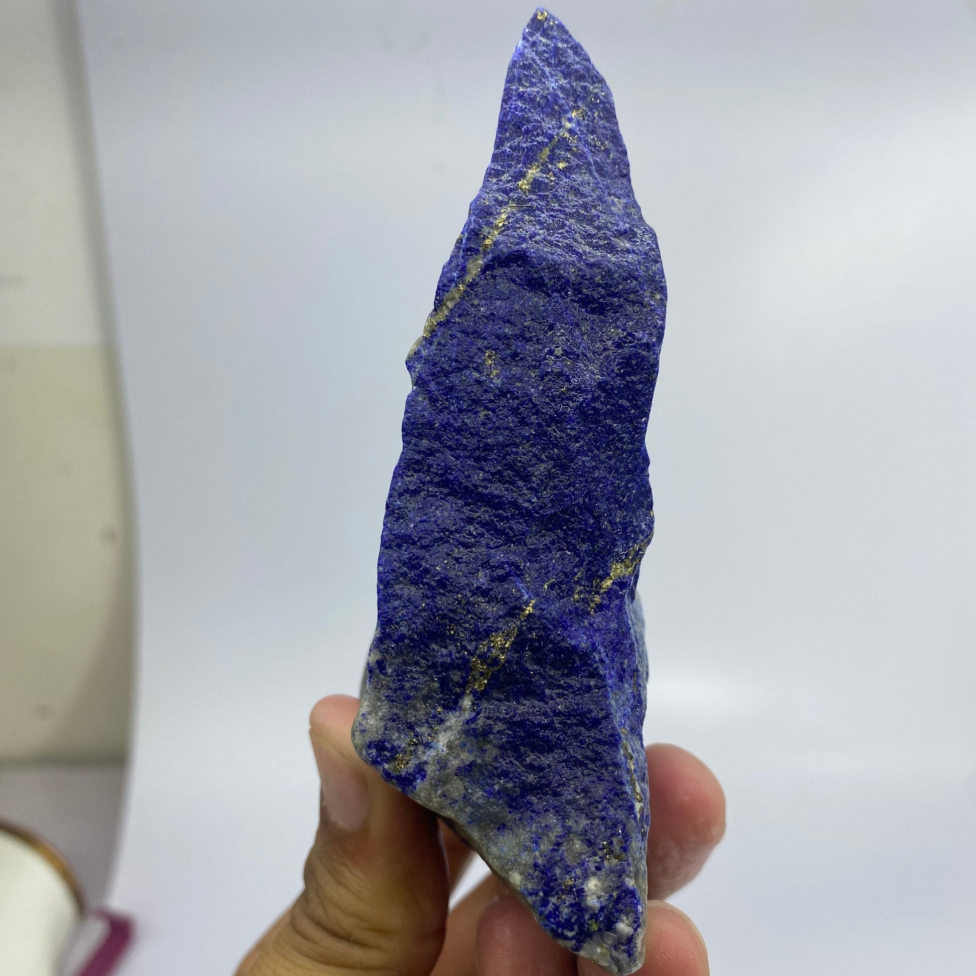 Lapis Lazuli, Lazurite, Afghanistan Minerals, 354g, Rough Gemstone, Royal Blue Lapis, Pyrite Inclusions, Lapidary Rough, Cabinet Specimen