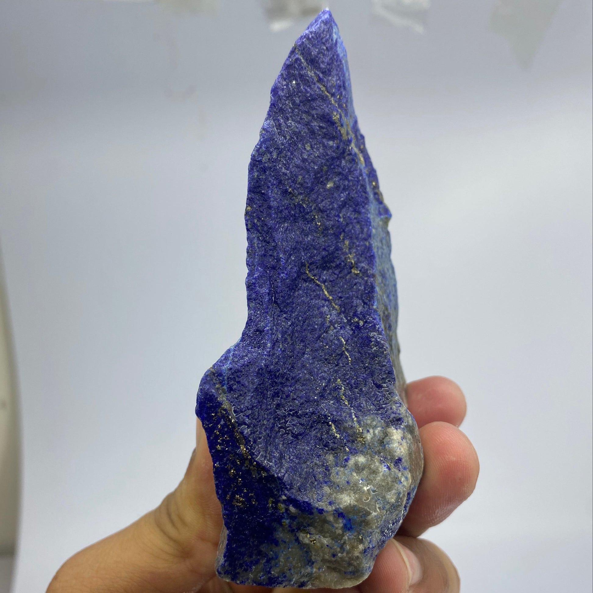 Lapis Lazuli, Lazurite, Afghanistan Minerals, 354g, Rough Gemstone, Royal Blue Lapis, Pyrite Inclusions, Lapidary Rough, Cabinet Specimen