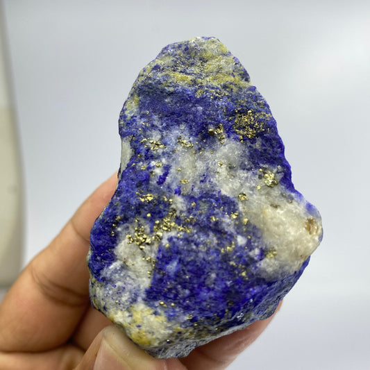 Lapis Lazuli, Lazurite, Afghanistan Minerals, 134g, Rough Gemstone, Royal Blue Lapis, Pyrite Inclusions, Lapidary Rough, Cabinet Specimen