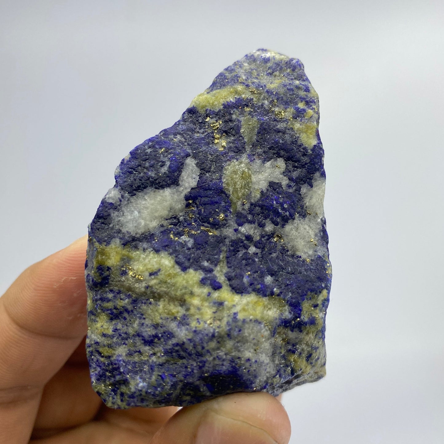 Lapis Lazuli, Lazurite, Afghanistan Minerals, 134g, Rough Gemstone, Royal Blue Lapis, Pyrite Inclusions, Lapidary Rough, Cabinet Specimen