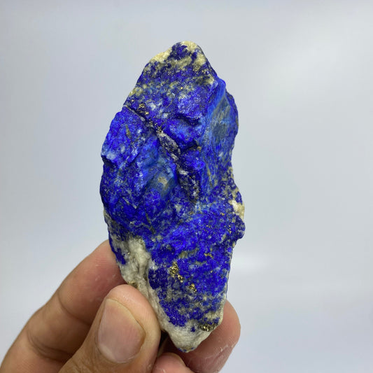 Lapis Lazuli, Lazurite, Afghanistan Minerals, 114g, Rough Gemstone, Royal Blue Lapis, Pyrite Inclusions, Lapidary Rough, Cabinet Specimen