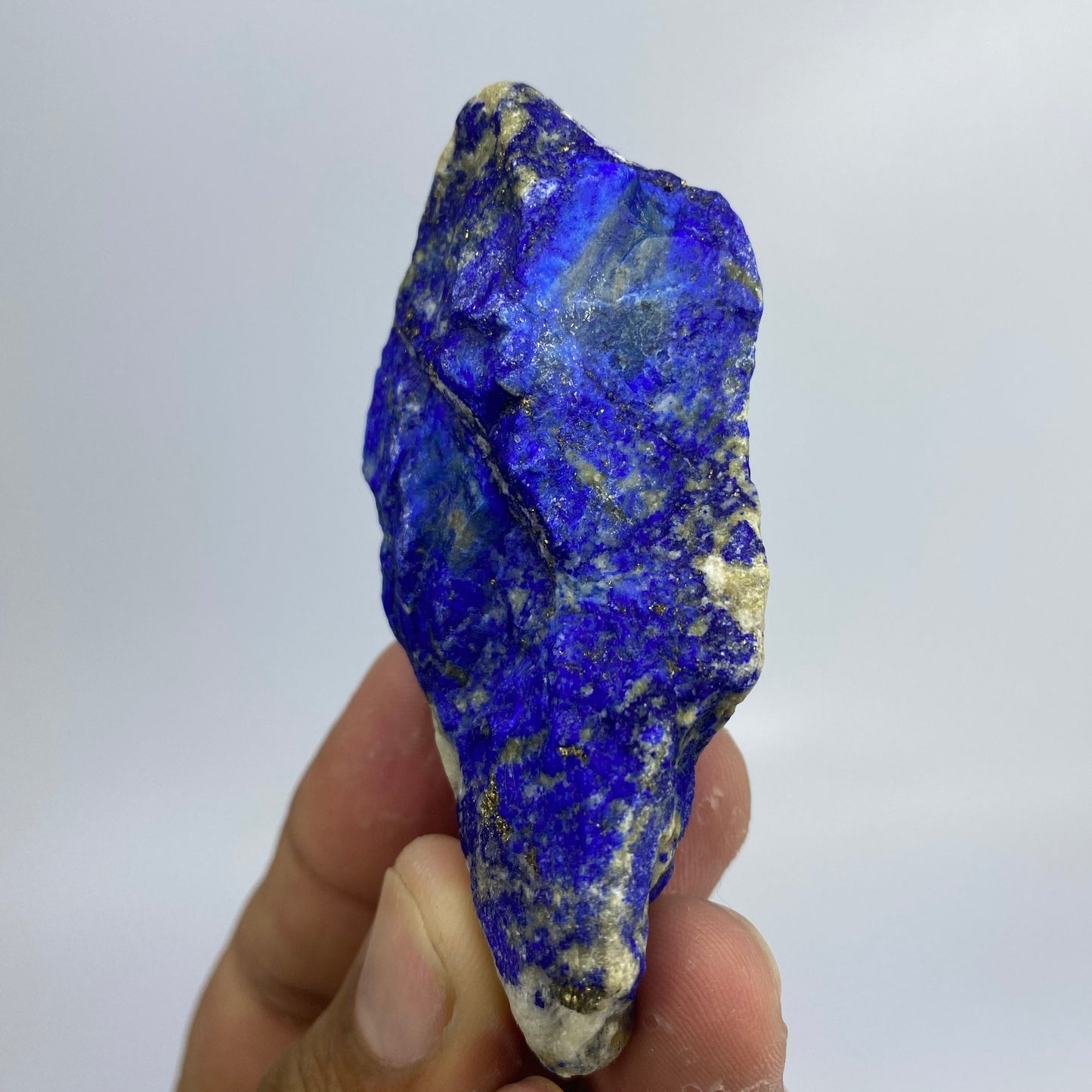 Lapis Lazuli, Lazurite, Afghanistan Minerals, 114g, Rough Gemstone, Royal Blue Lapis, Pyrite Inclusions, Lapidary Rough, Cabinet Specimen