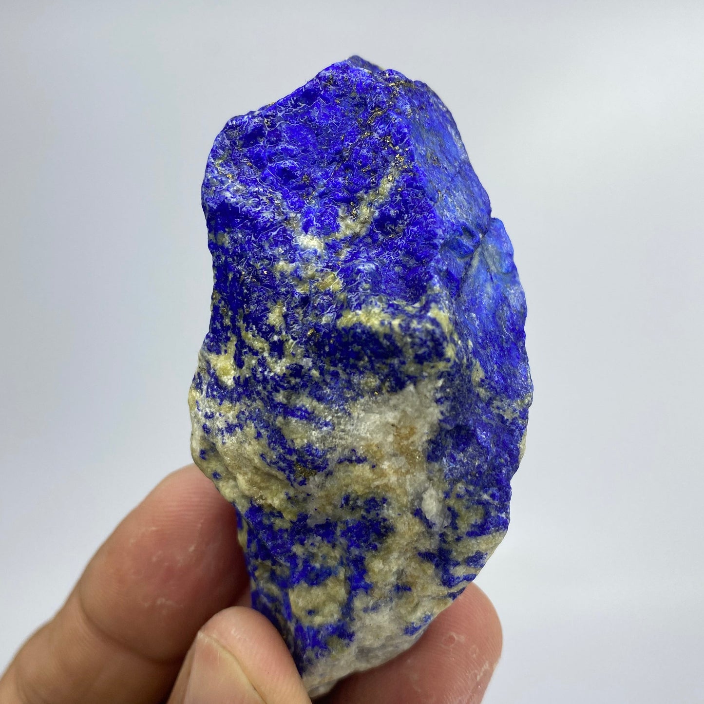 Lapis Lazuli, Lazurite, Afghanistan Minerals, 114g, Rough Gemstone, Royal Blue Lapis, Pyrite Inclusions, Lapidary Rough, Cabinet Specimen