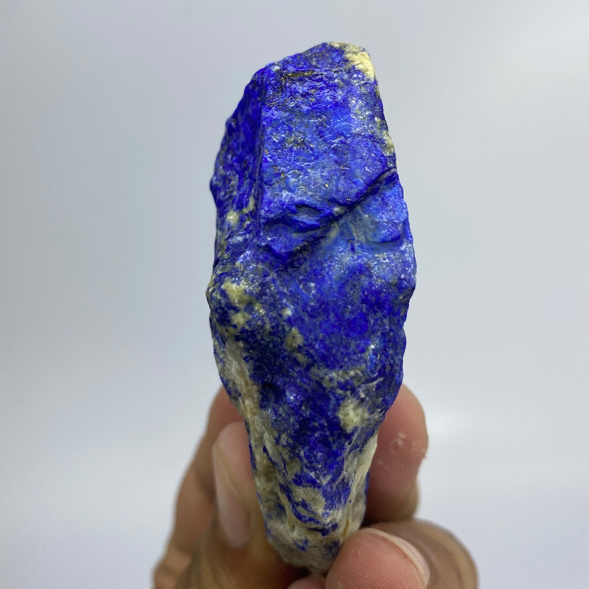 Lapis Lazuli, Lazurite, Afghanistan Minerals, 114g, Rough Gemstone, Royal Blue Lapis, Pyrite Inclusions, Lapidary Rough, Cabinet Specimen