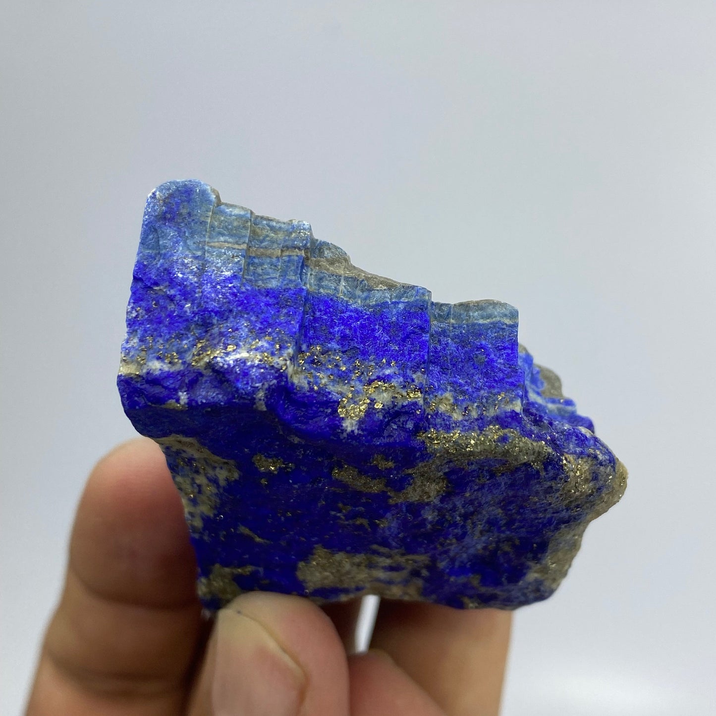 Lapis Lazuli, Lazurite, Afghanistan Minerals, 114g, Rough Gemstone, Royal Blue Lapis, Pyrite Inclusions, Lapidary Rough, Cabinet Specimen