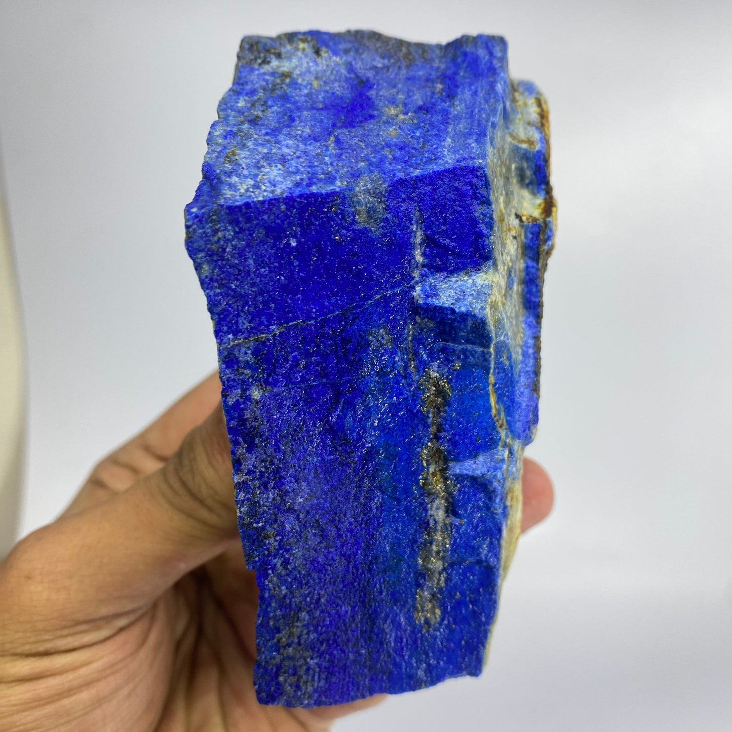 Lapis Lazuli, Lazurite, Afghanistan Minerals, 700g, Rough Gemstone, Royal Blue Lapis, Pyrite Inclusions, Lapidary Rough, Cabinet Specimen