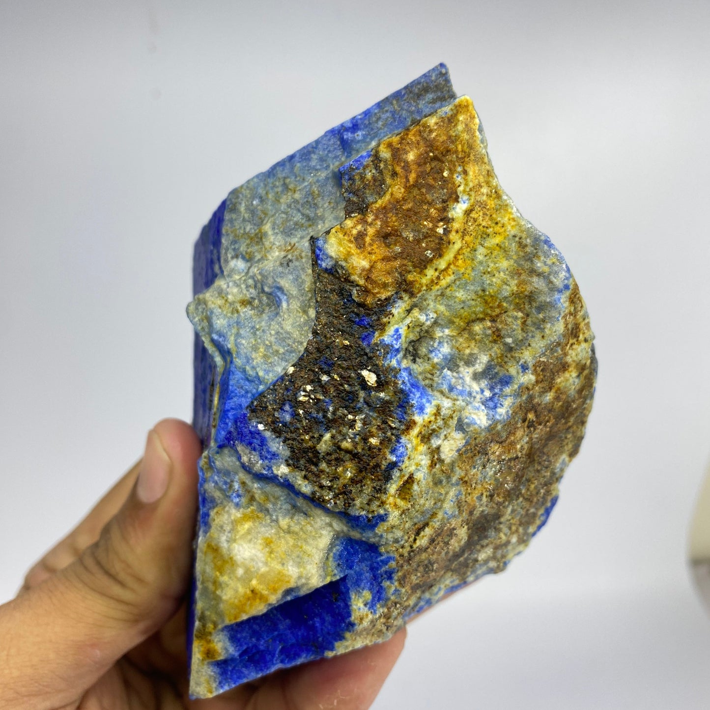 Lapis Lazuli, Lazurite, Afghanistan Minerals, 700g, Rough Gemstone, Royal Blue Lapis, Pyrite Inclusions, Lapidary Rough, Cabinet Specimen