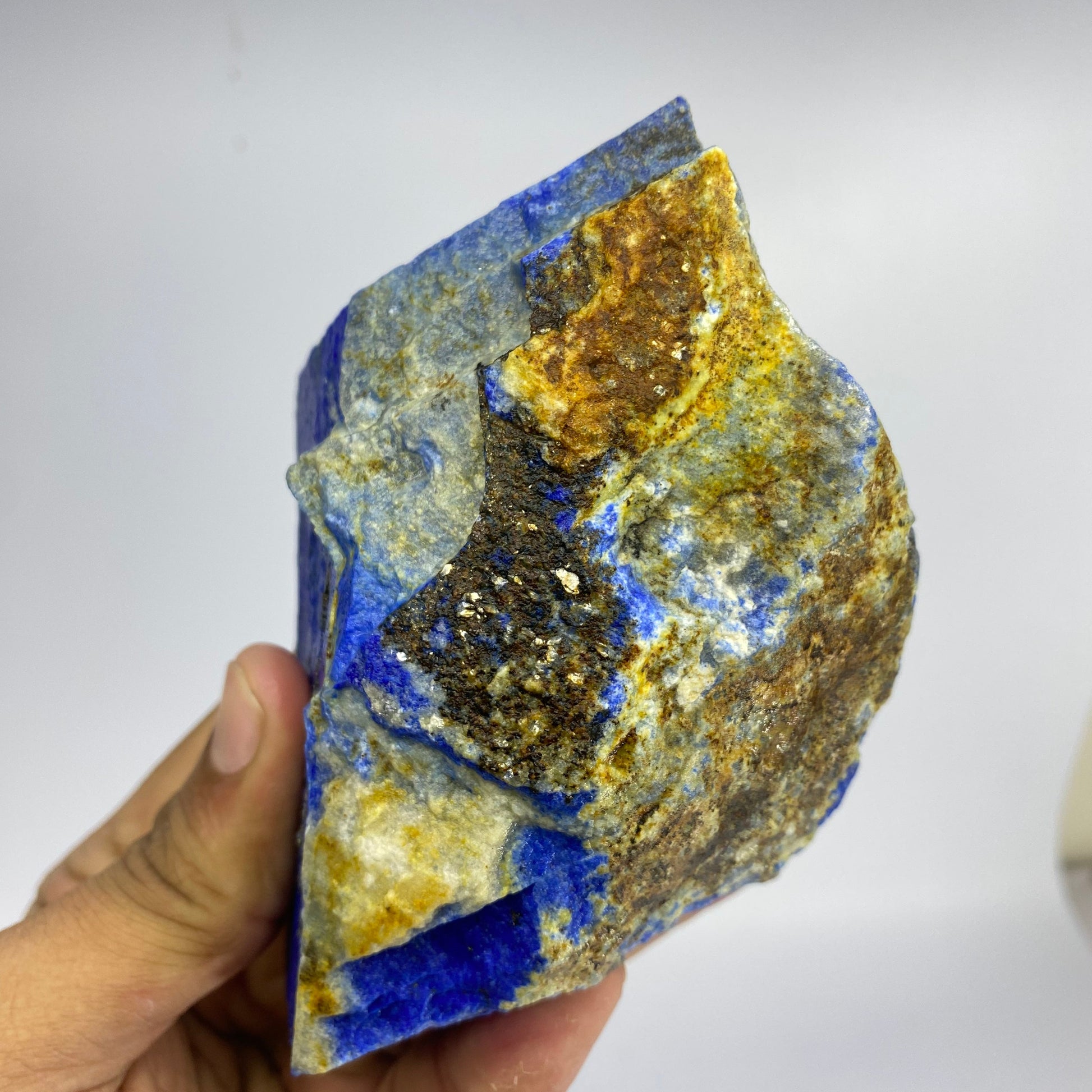 Lapis Lazuli, Lazurite, Afghanistan Minerals, 700g, Rough Gemstone, Royal Blue Lapis, Pyrite Inclusions, Lapidary Rough, Cabinet Specimen