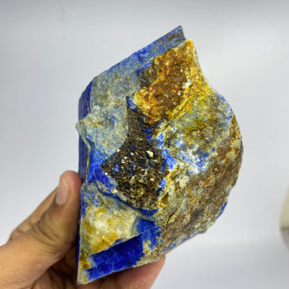 Lapis Lazuli, Lazurite, Afghanistan Minerals, 700g, Rough Gemstone, Royal Blue Lapis, Pyrite Inclusions, Lapidary Rough, Cabinet Specimen