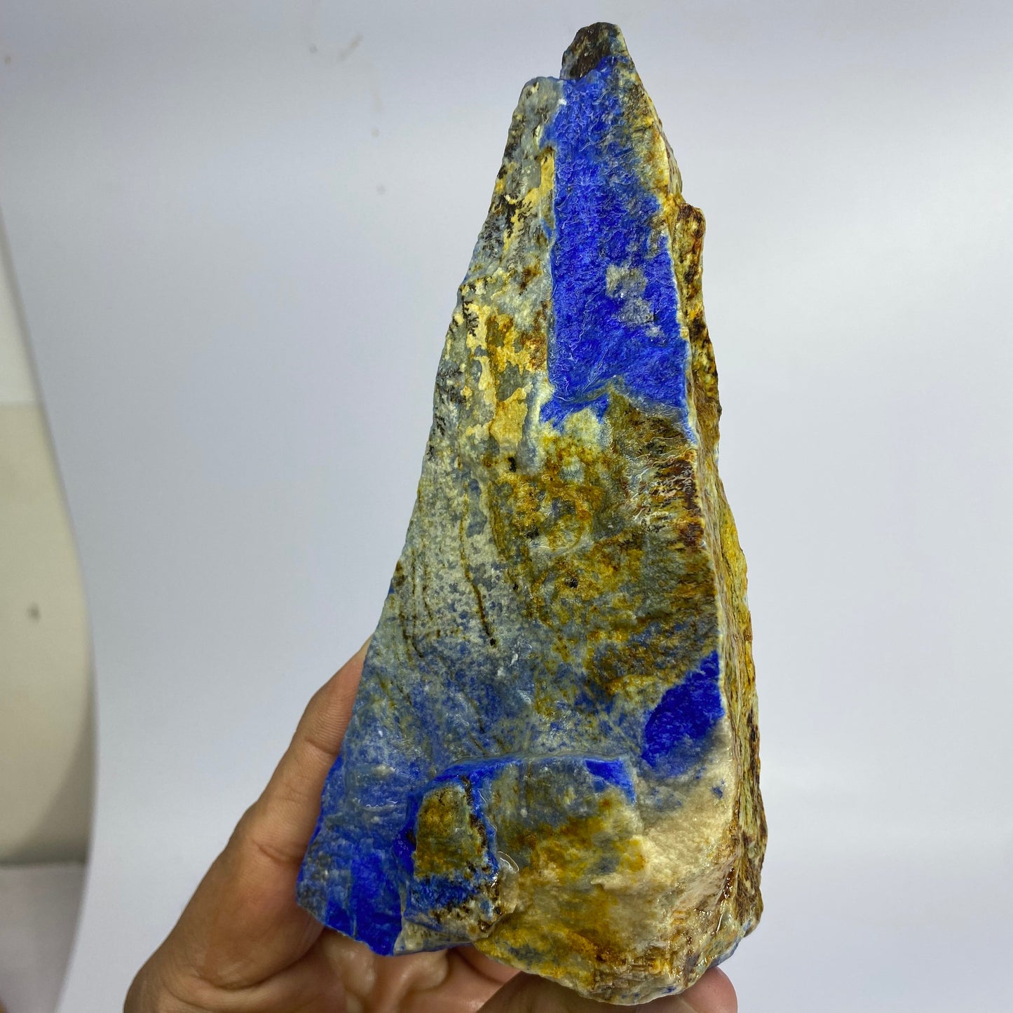Lapis Lazuli, Lazurite, Afghanistan Minerals, 700g, Rough Gemstone, Royal Blue Lapis, Pyrite Inclusions, Lapidary Rough, Cabinet Specimen