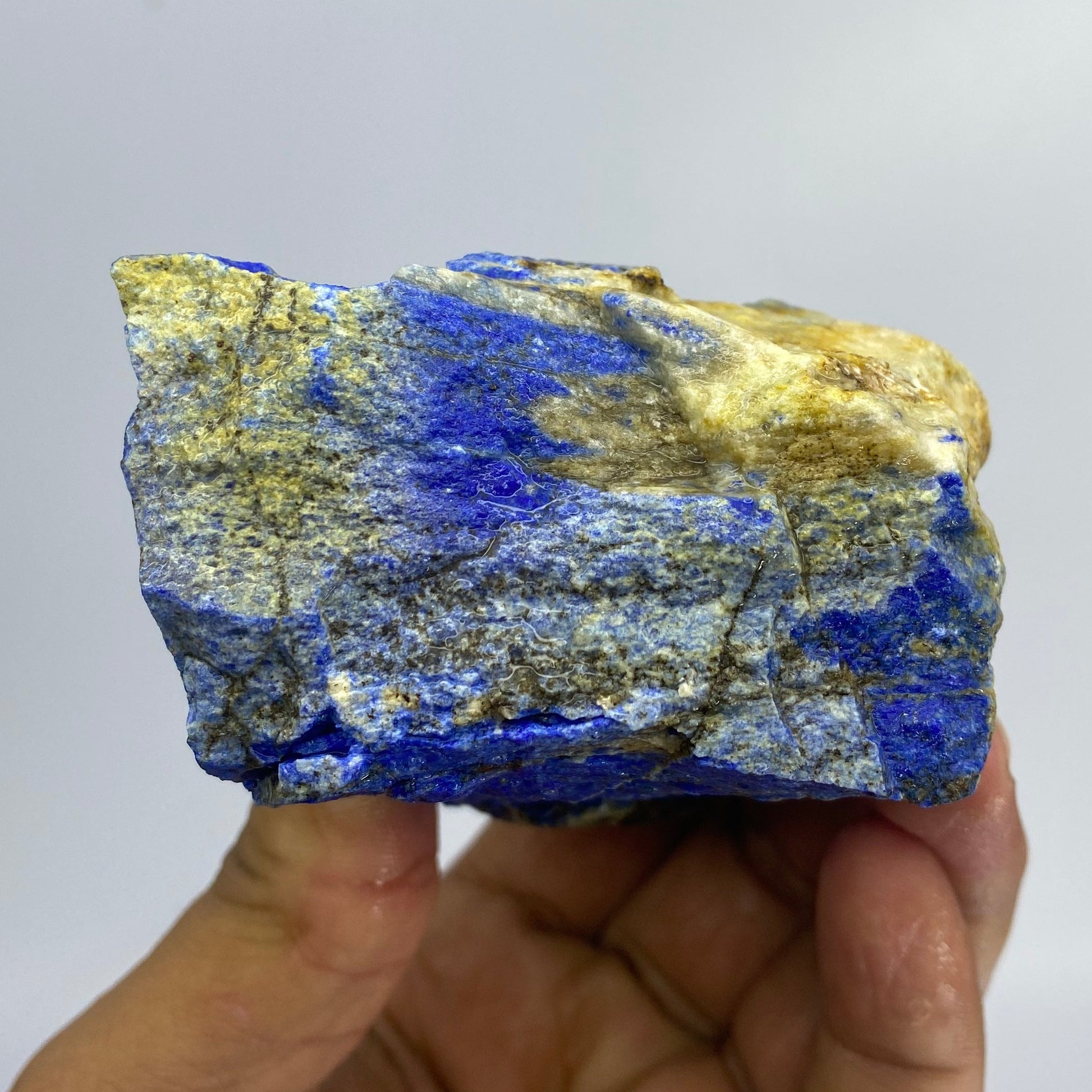 Lapis Lazuli, Lazurite, Afghanistan Minerals, 700g, Rough Gemstone, Royal Blue Lapis, Pyrite Inclusions, Lapidary Rough, Cabinet Specimen