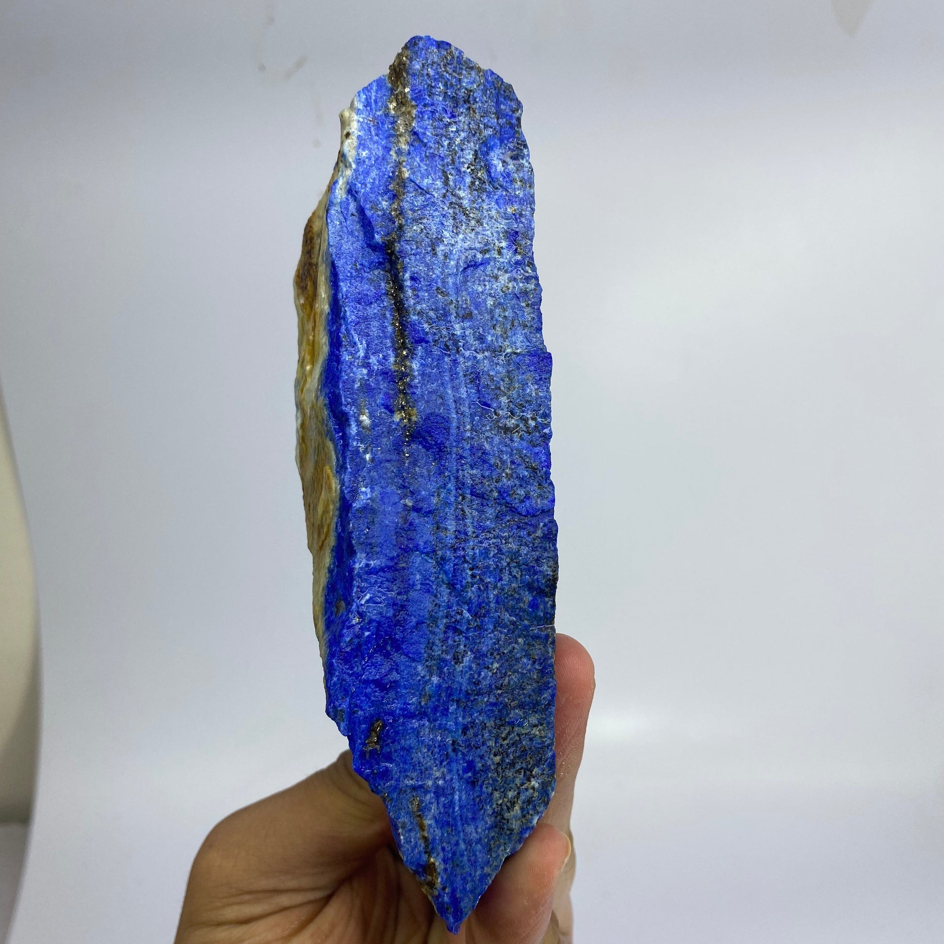 Lapis Lazuli, Lazurite, Afghanistan Minerals, 550g, Rough Gemstone, Royal Blue Lapis, Pyrite Inclusions, Lapidary Rough, Cabinet Specimen