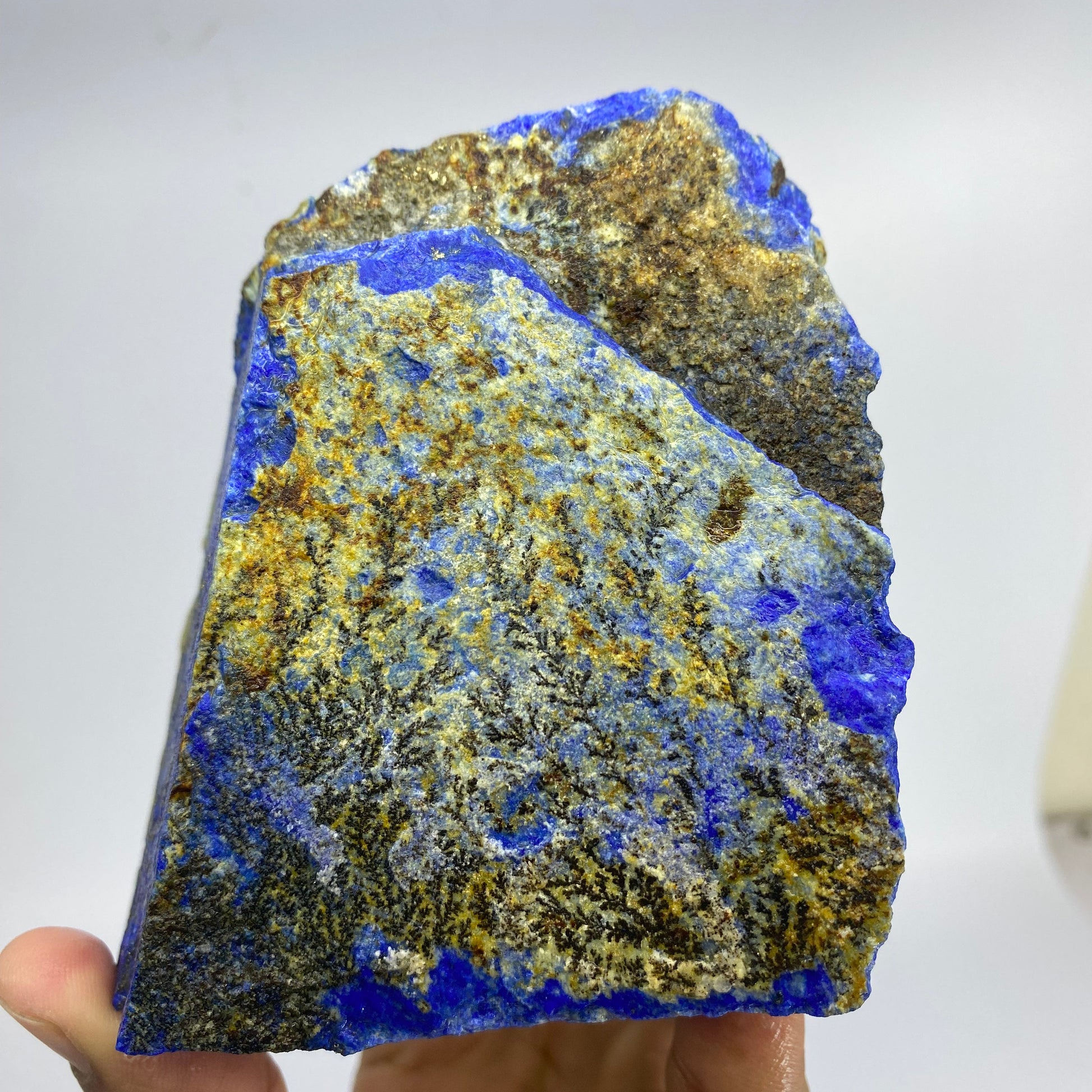 Lapis Lazuli, Lazurite, Afghanistan Minerals, 900g, Rough Gemstone, Royal Blue Lapis, Pyrite Inclusions, Lapidary Rough, Cabinet Specimen