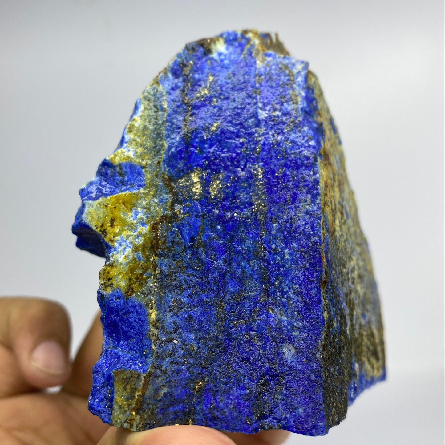 Lapis Lazuli, Lazurite, Afghanistan Minerals, 900g, Rough Gemstone, Royal Blue Lapis, Pyrite Inclusions, Lapidary Rough, Cabinet Specimen