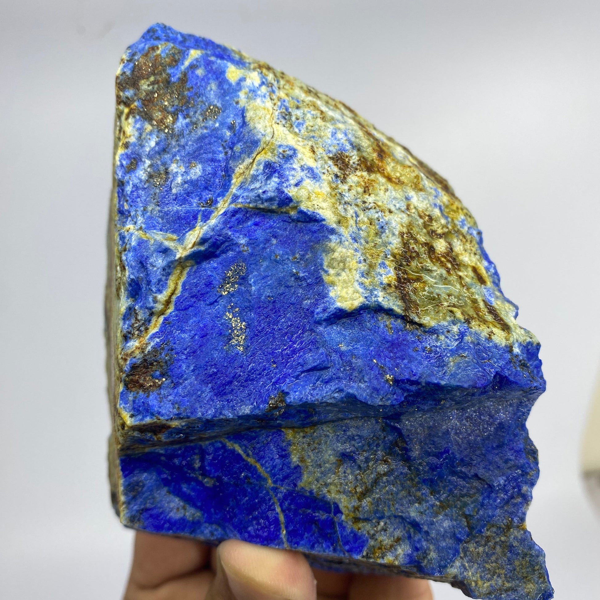 Lapis Lazuli, Lazurite, Afghanistan Minerals, 900g, Rough Gemstone, Royal Blue Lapis, Pyrite Inclusions, Lapidary Rough, Cabinet Specimen