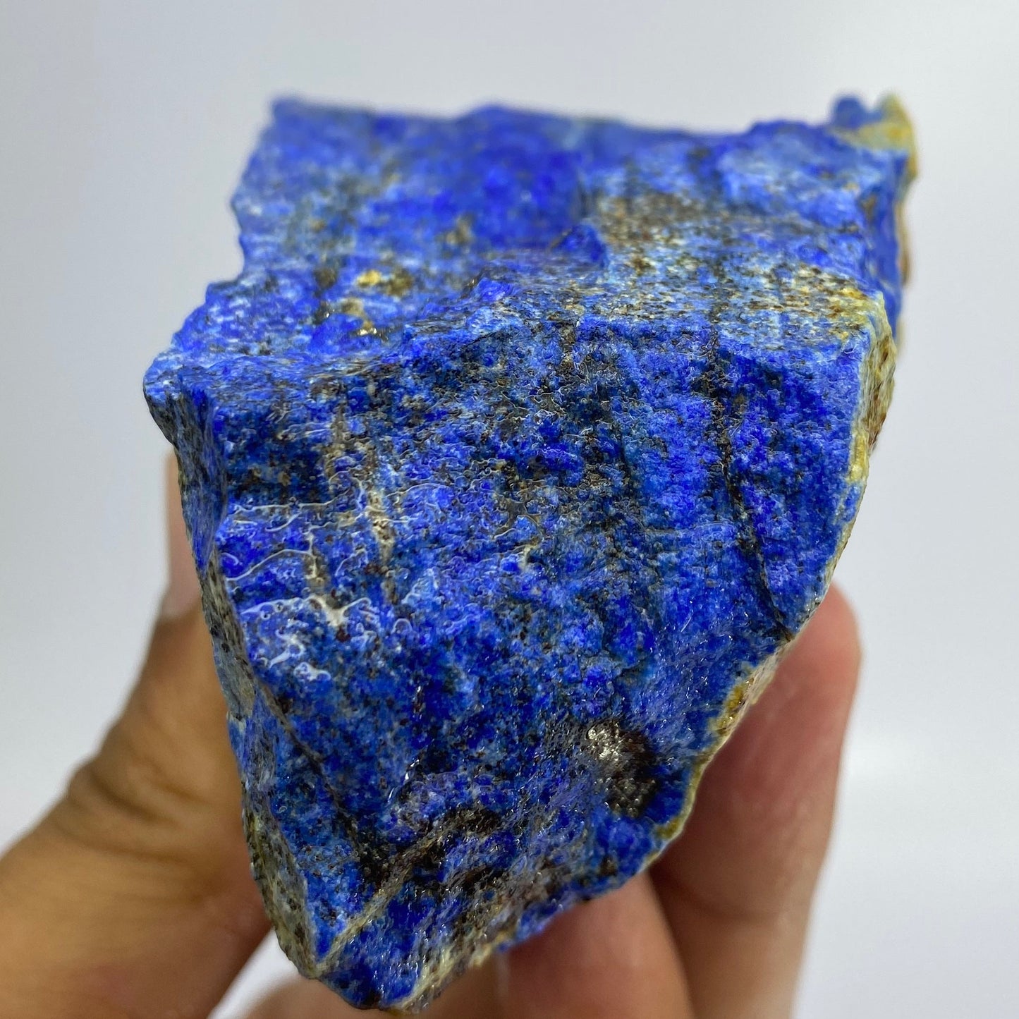 Lapis Lazuli, Lazurite, Afghanistan Minerals, 600g, Rough Gemstone, Royal Blue Lapis, Pyrite Inclusions, Lapidary Rough, Cabinet Specimen