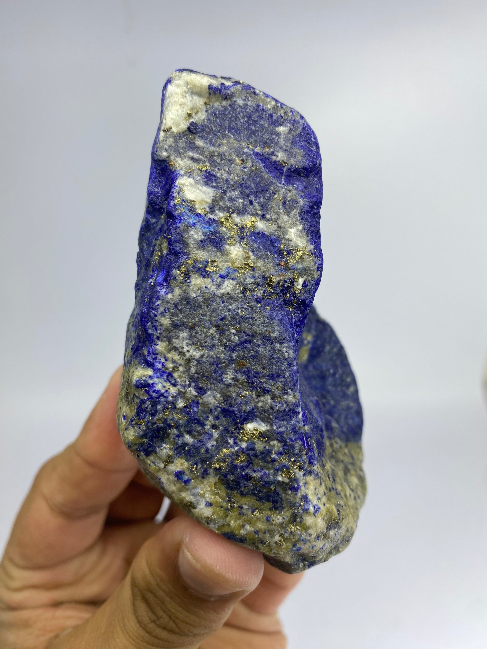 Lapis Lazuli, Lazurite, Afghanistan Minerals, 380g, Rough Gemstone, Royal Blue Lapis, Pyrite Inclusions, Lapidary Rough, Large Cabinet Specimen, Investment Grade