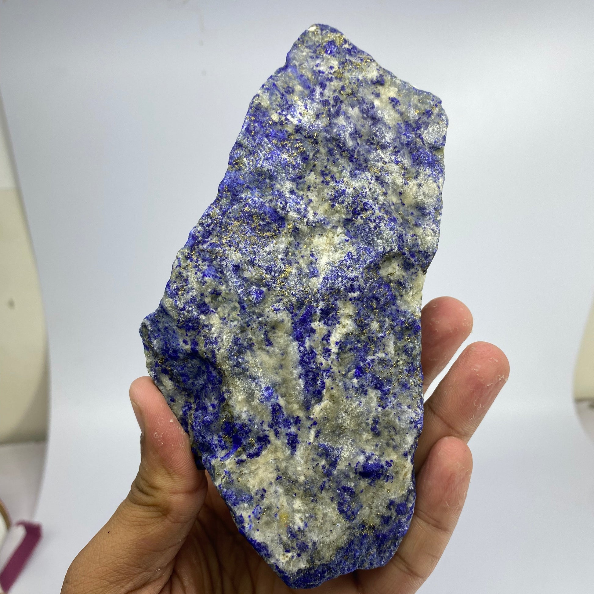 Lapis Lazuli, Lazurite, Afghanistan Minerals, Rough Gemstone, Royal Blue Lapis, Pyrite Inclusions, Lapidary Rough, Cabinet Specimen