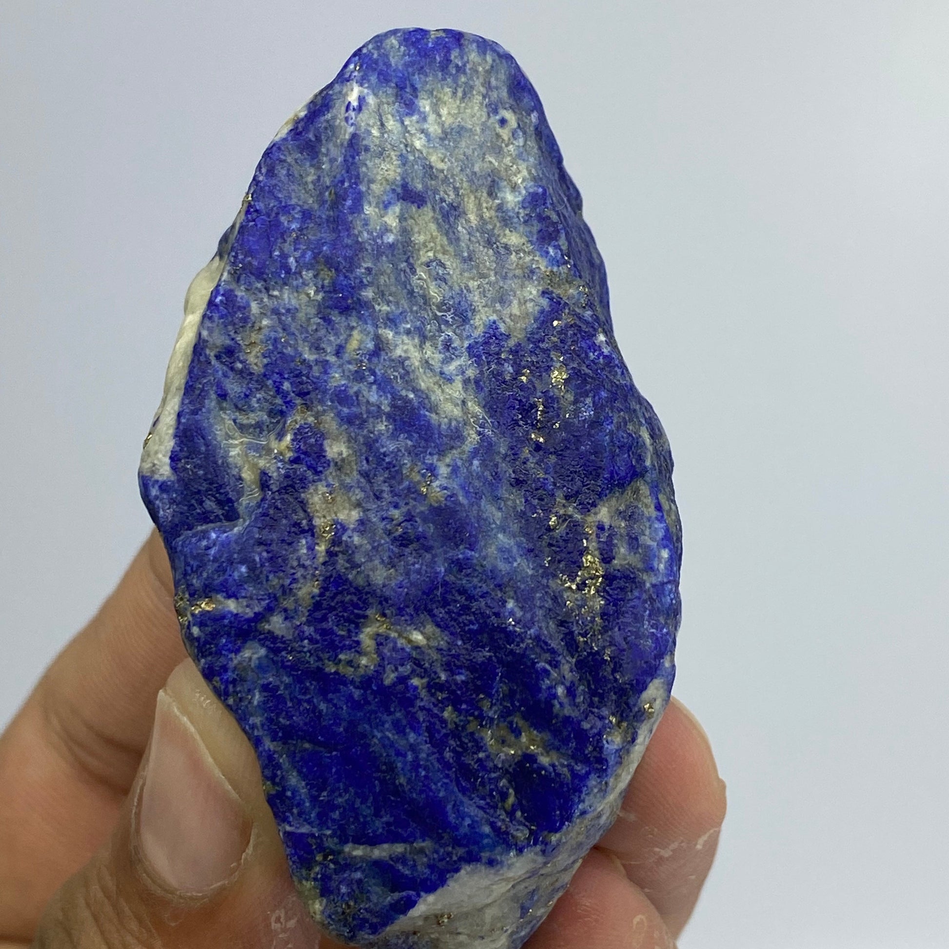 Lapis Lazuli, Lazurite, Afghanistan Minerals, 113g, Rough Gemstone, Royal Blue Lapis, Pyrite Inclusions, Lapidary Rough, Cabinet Specimen