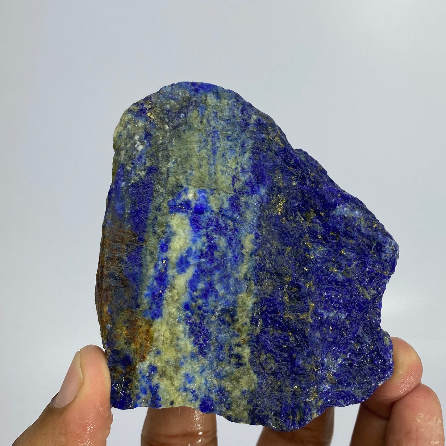 Lapis Lazuli, Lazurite, Afghanistan Minerals, 293g, Rough Gemstone, Royal Blue Lapis, Pyrite Inclusions, Lapidary Rough, Cabinet Specimen