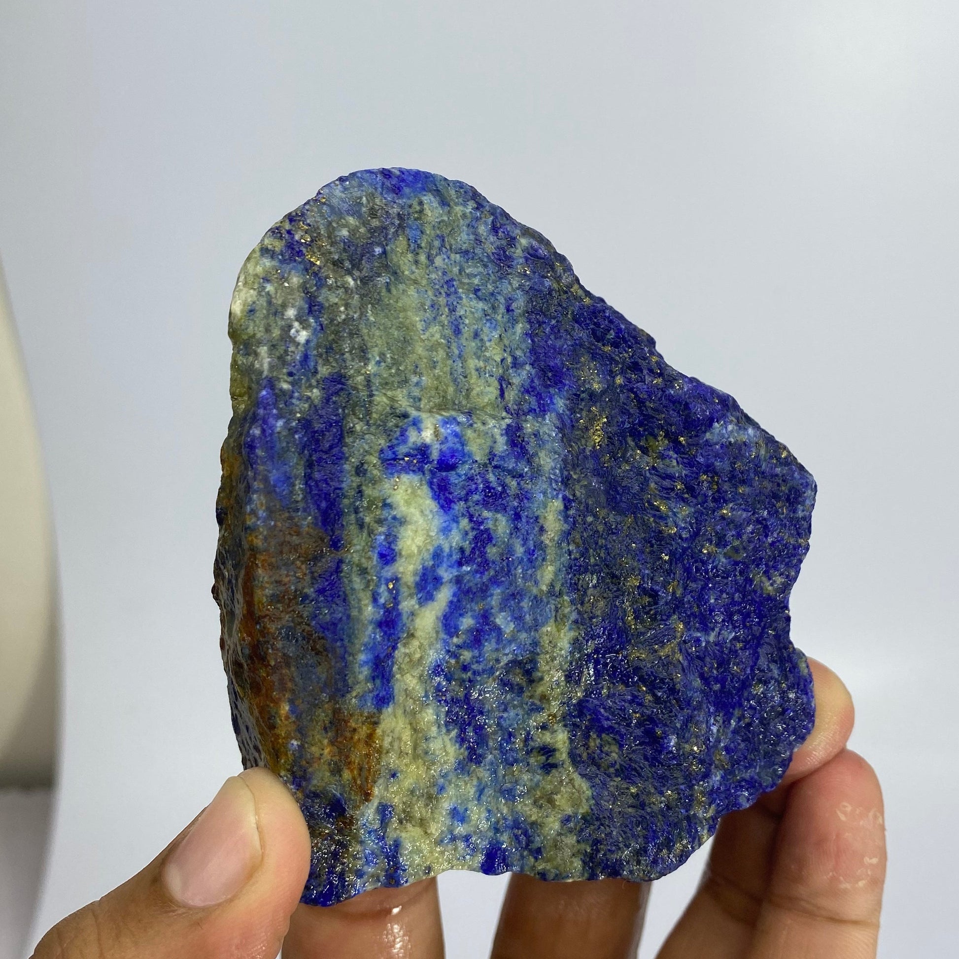 Lapis Lazuli, Lazurite, Afghanistan Minerals, 293g, Rough Gemstone, Royal Blue Lapis, Pyrite Inclusions, Lapidary Rough, Cabinet Specimen