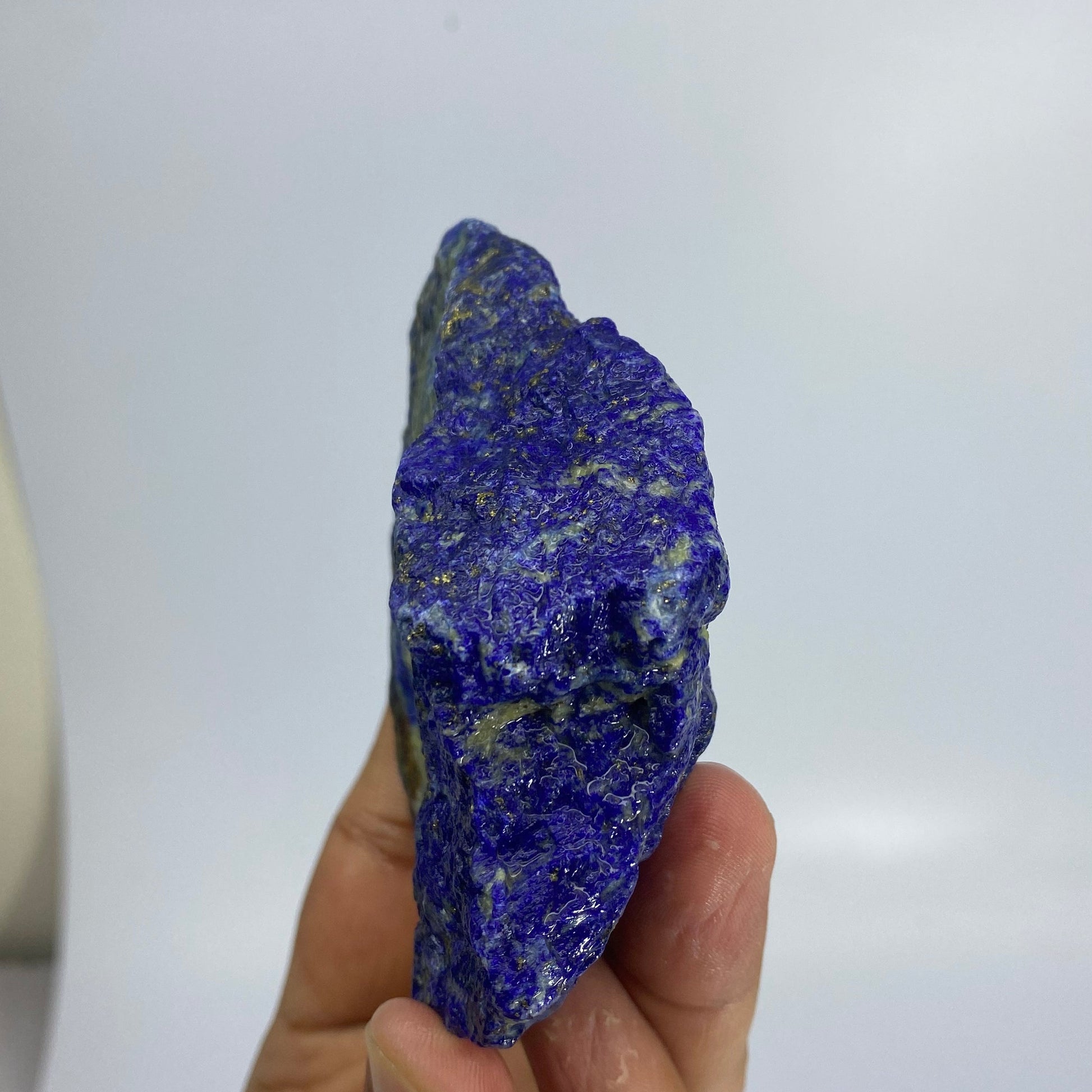 Lapis Lazuli, Lazurite, Afghanistan Minerals, 293g, Rough Gemstone, Royal Blue Lapis, Pyrite Inclusions, Lapidary Rough, Cabinet Specimen