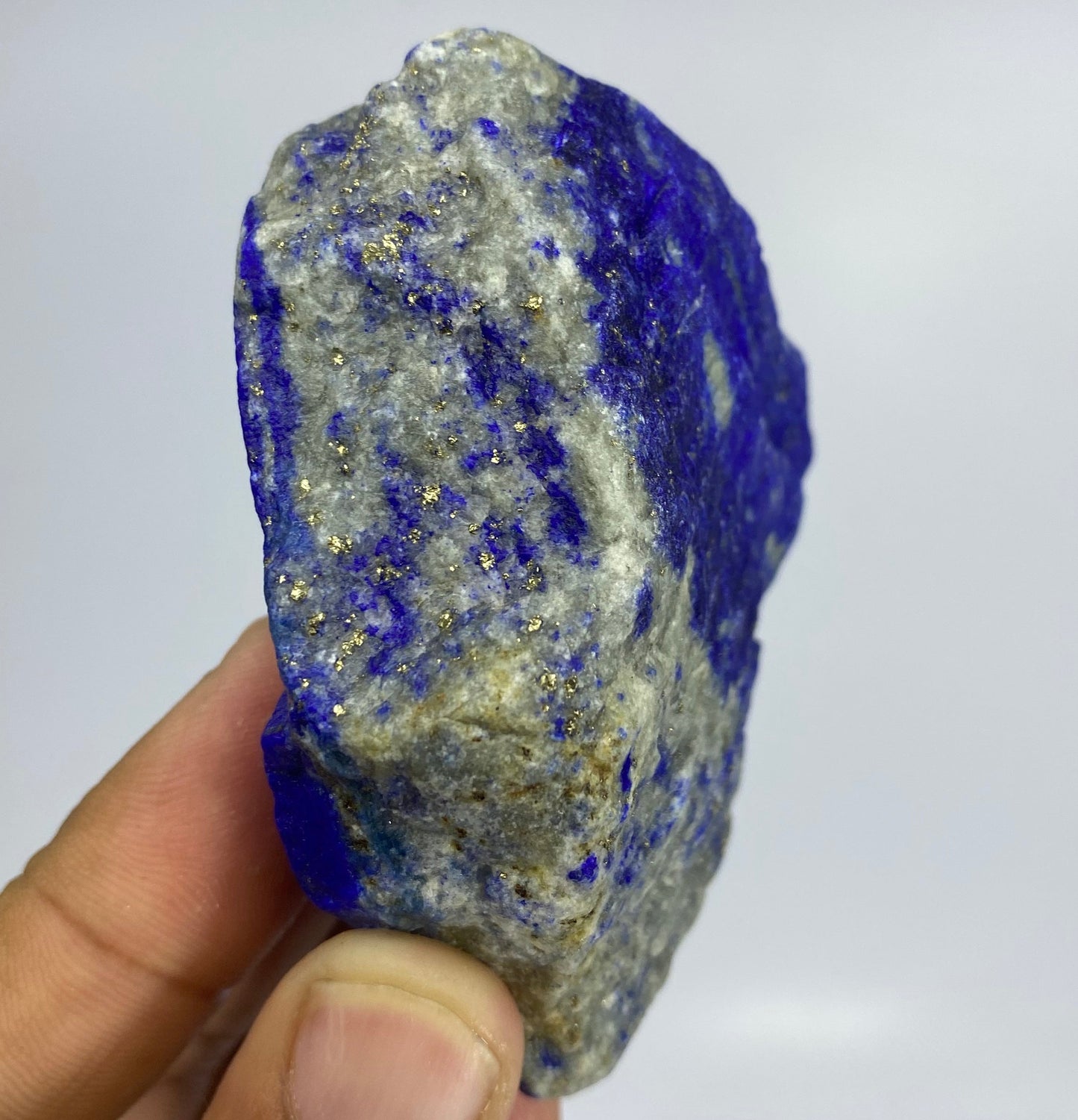 Lapis Lazuli, Lazurite, Afghanistan Minerals, 149g, Rough Gemstone, Royal Blue Lapis, Pyrite Inclusions, Lapidary Rough, Cabinet Specimen