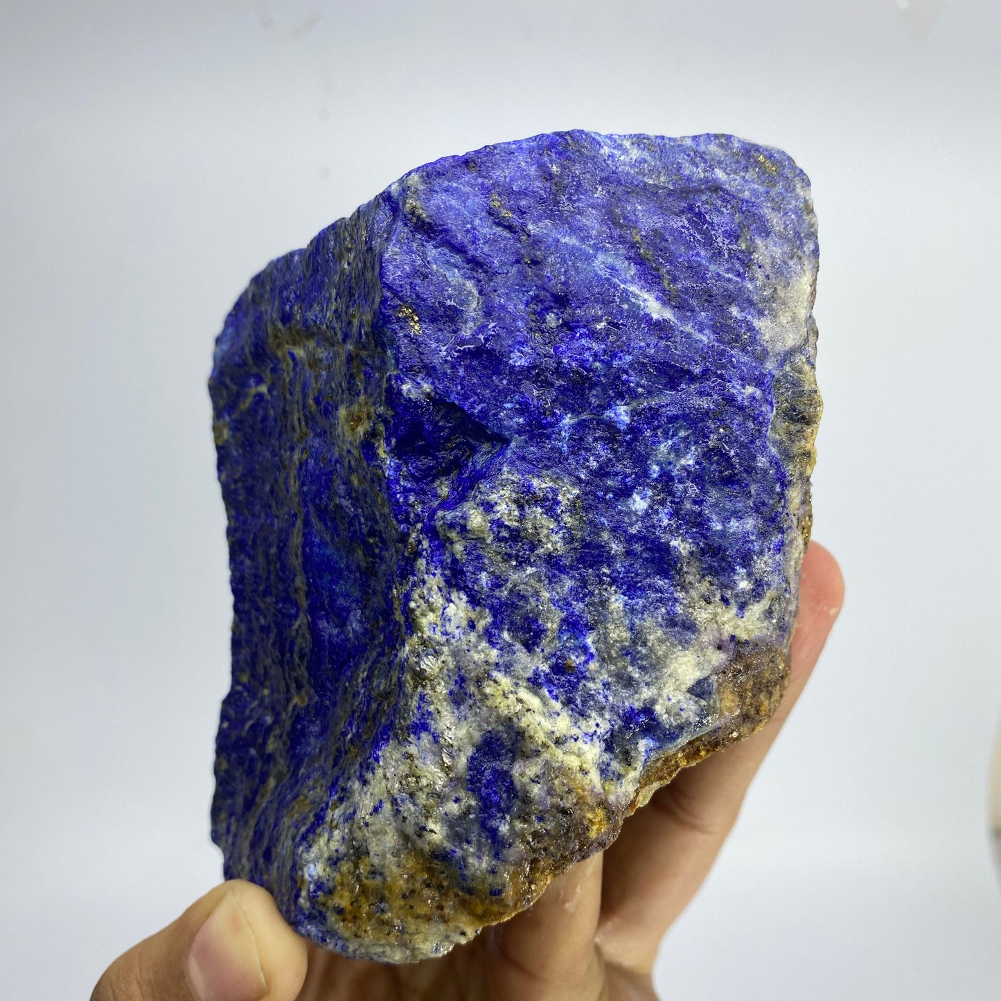Lapis Lazuli, Lazurite, Afghanistan Minerals, 750g, Rough Gemstone, Royal Blue Lapis, Pyrite Inclusions, Lapidary Rough, Cabinet Specimen