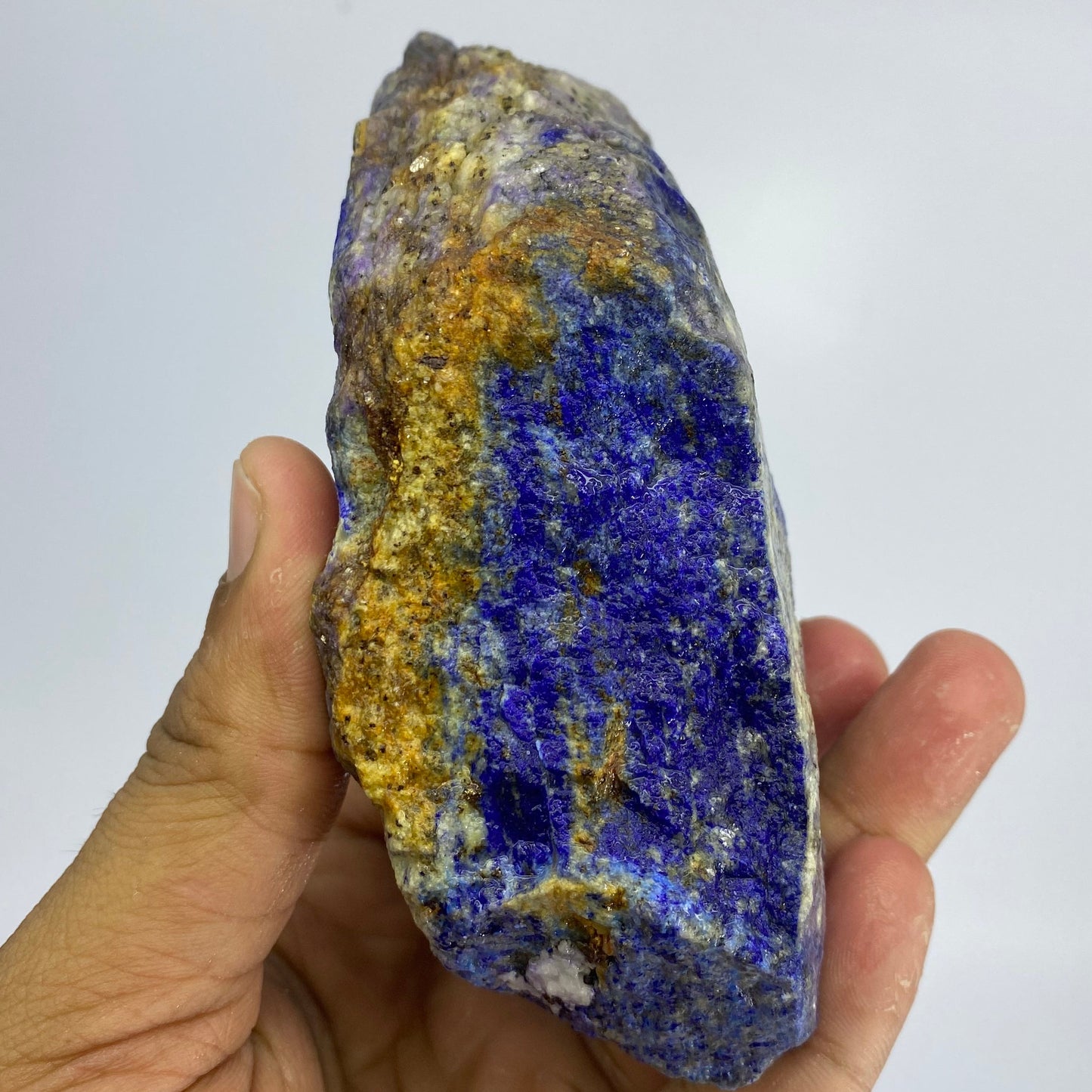 Lapis Lazuli, Lazurite, Afghanistan Minerals, 750g, Rough Gemstone, Royal Blue Lapis, Pyrite Inclusions, Lapidary Rough, Cabinet Specimen