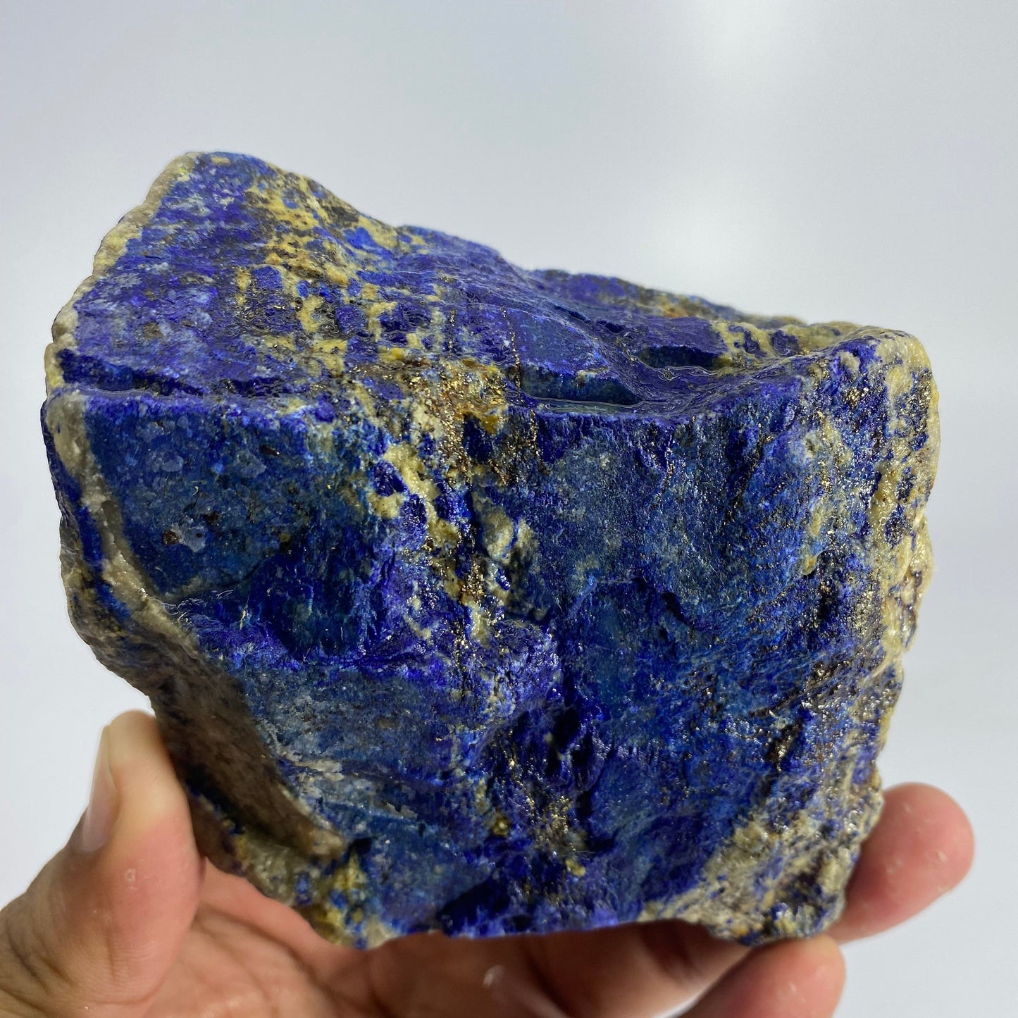 Lapis Lazuli, Lazurite, Afghanistan Minerals, Rough Gemstone, Royal Blue Lapis, Pyrite Inclusions, Lapidary Rough, Cabinet Specimen