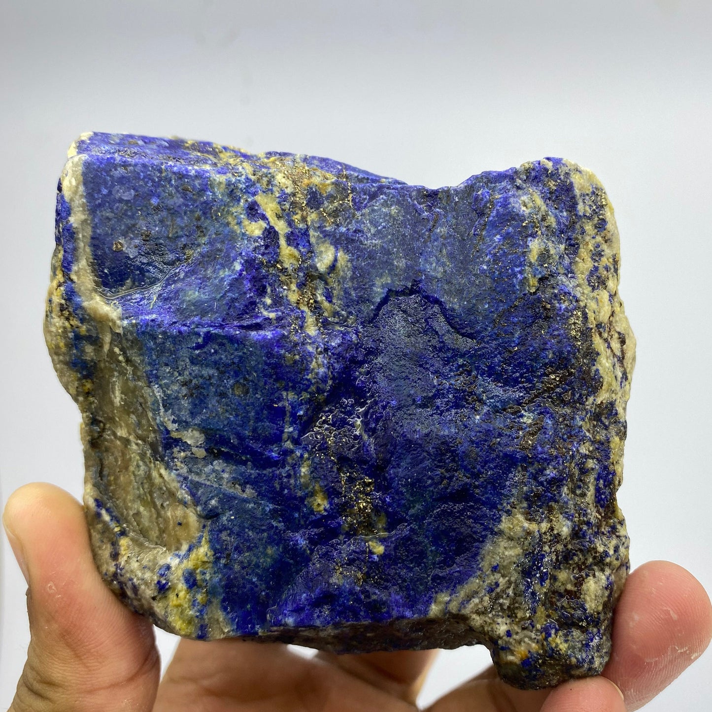 Lapis Lazuli, Lazurite, Afghanistan Minerals, Rough Gemstone, Royal Blue Lapis, Pyrite Inclusions, Lapidary Rough, Cabinet Specimen