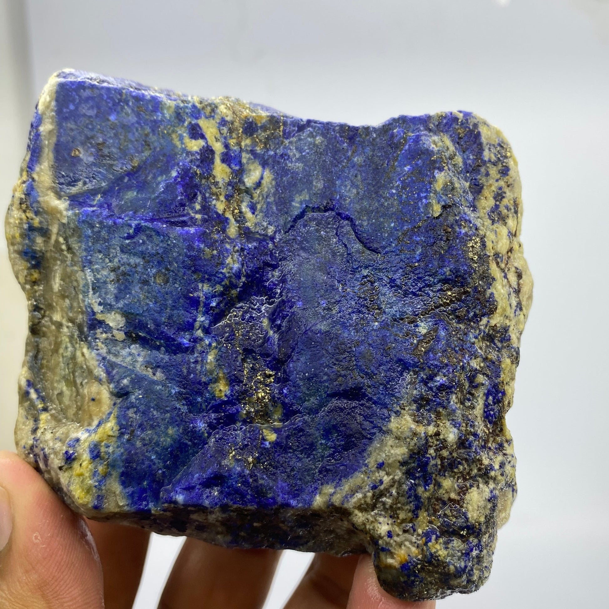 Lapis Lazuli, Lazurite, Afghanistan Minerals, Rough Gemstone, Royal Blue Lapis, Pyrite Inclusions, Lapidary Rough, Cabinet Specimen